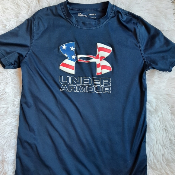Under Armour youth large blue t-shirt - Picture 1 of 3